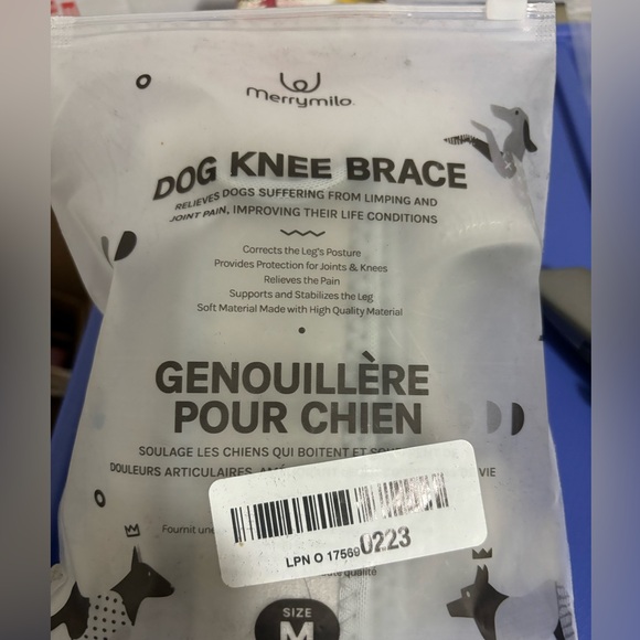 Merrymilo Dog Knee Brace Sz Medium - Picture 2 of 5